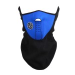 Neoprene face protection mask, blue color